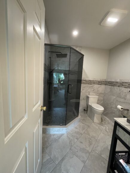 Remodeled bathroom vanity